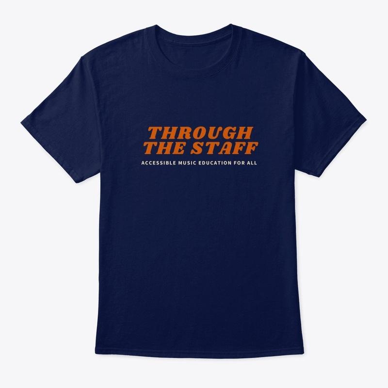 Classic Tee with Bold Orange Design